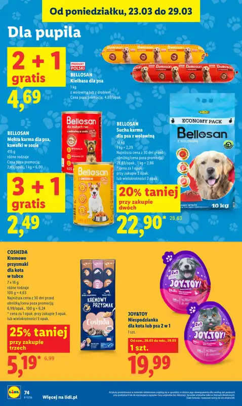 Lidl - gazetka promocyjna Oferta od czwartku od czwartku 26.03 do niedzieli 29.03 - strona 74