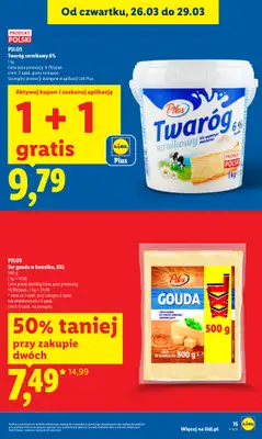 Lidl - gazetka promocyjna Oferta od czwartku od czwartku 26.03 do niedzieli 29.03 - strona 15