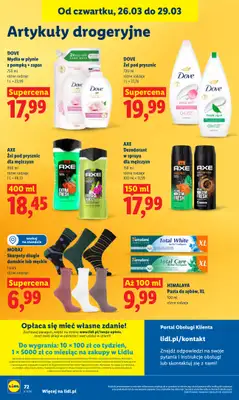 Lidl - gazetka promocyjna Oferta od czwartku od czwartku 26.03 do niedzieli 29.03 - strona 72