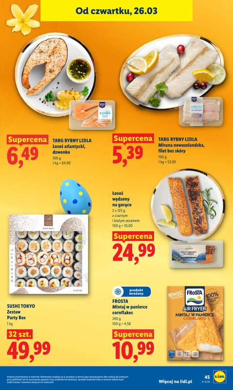Lidl - gazetka promocyjna Oferta od czwartku od czwartku 26.03 do niedzieli 29.03 - strona 45