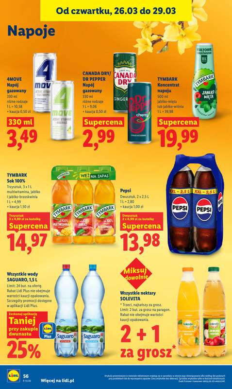 Lidl - gazetka promocyjna Oferta od czwartku od czwartku 26.03 do niedzieli 29.03 - strona 56