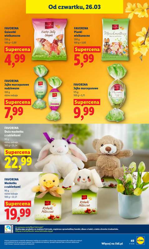 Lidl - gazetka promocyjna Oferta od czwartku od czwartku 26.03 do niedzieli 29.03 - strona 49