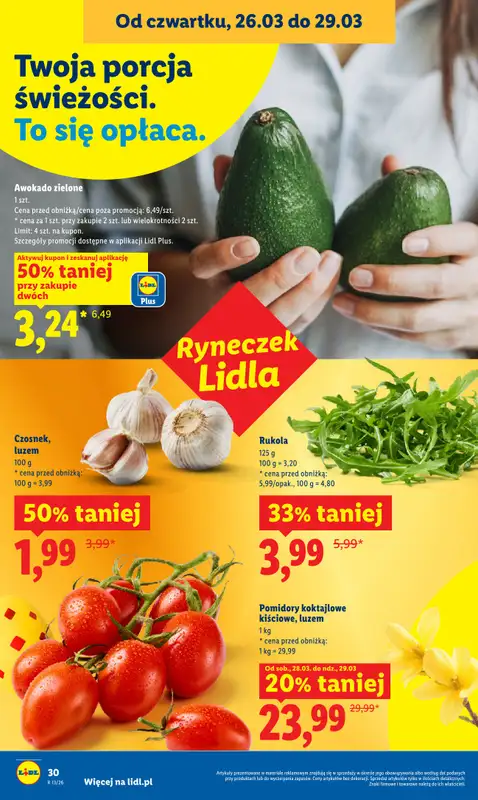 Lidl - gazetka promocyjna Oferta od czwartku od czwartku 26.03 do niedzieli 29.03 - strona 30