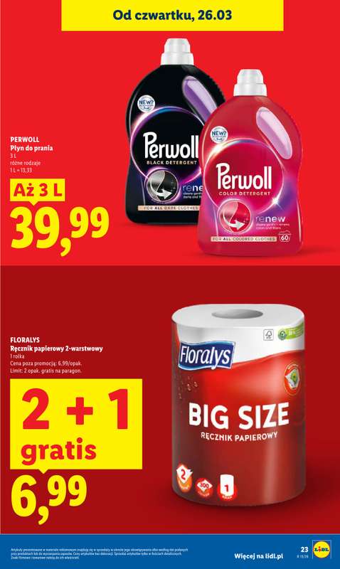 Lidl - gazetka promocyjna Oferta od czwartku od czwartku 26.03 do niedzieli 29.03 - strona 23