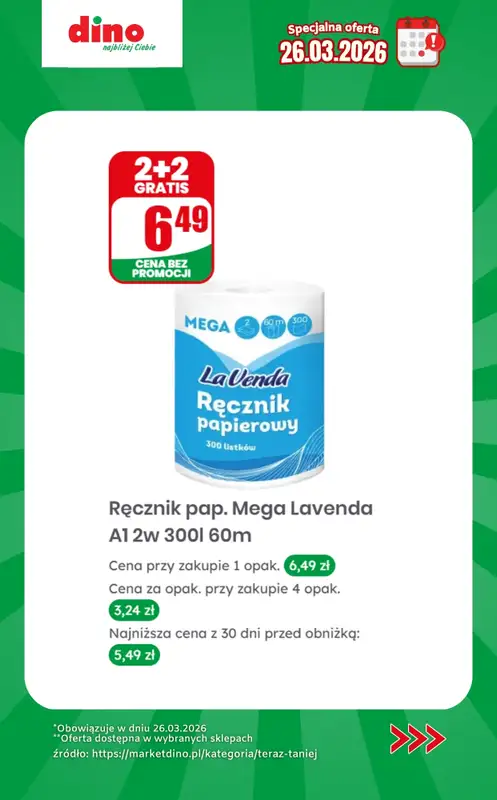 Dino - gazetka promocyjna Specjalna oferta na 26.03.2026 - promocje spoza gazetki od czwartku 26.03 do czwartku 26.03 - strona 8