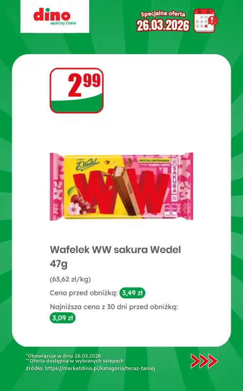 Dino - gazetka promocyjna Specjalna oferta na 26.03.2026 - promocje spoza gazetki od czwartku 26.03 do czwartku 26.03 - strona 7