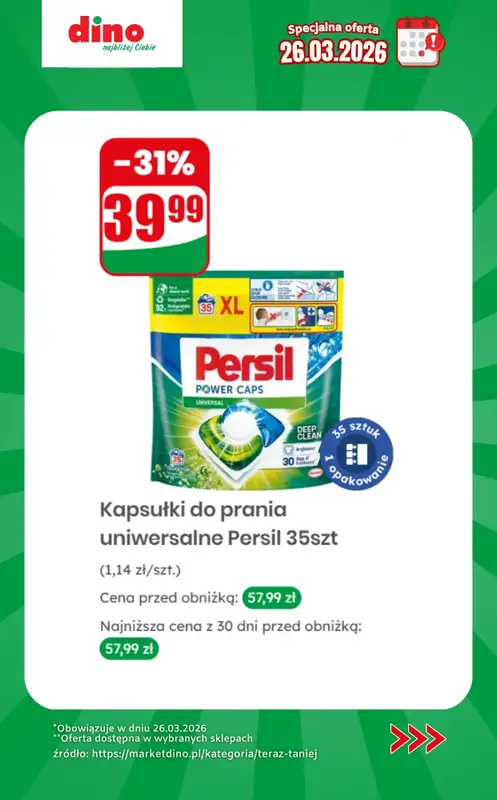 Dino - gazetka promocyjna Specjalna oferta na 26.03.2026 - promocje spoza gazetki od czwartku 26.03 do czwartku 26.03 - strona 10