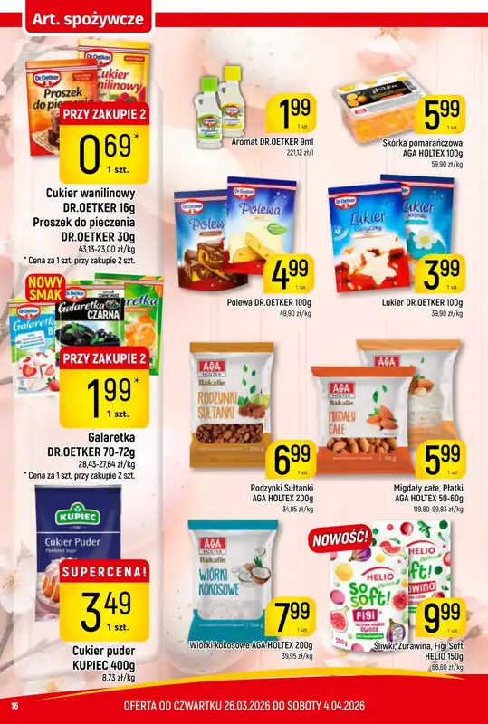 Delikatesy Piotruś Pan - gazetka promocyjna Gazetka od czwartku 26.03 do soboty 04.04 - strona 16