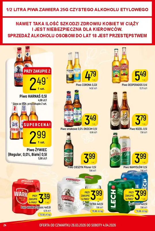 Delikatesy Piotruś Pan - gazetka promocyjna Gazetka od czwartku 26.03 do soboty 04.04 - strona 24