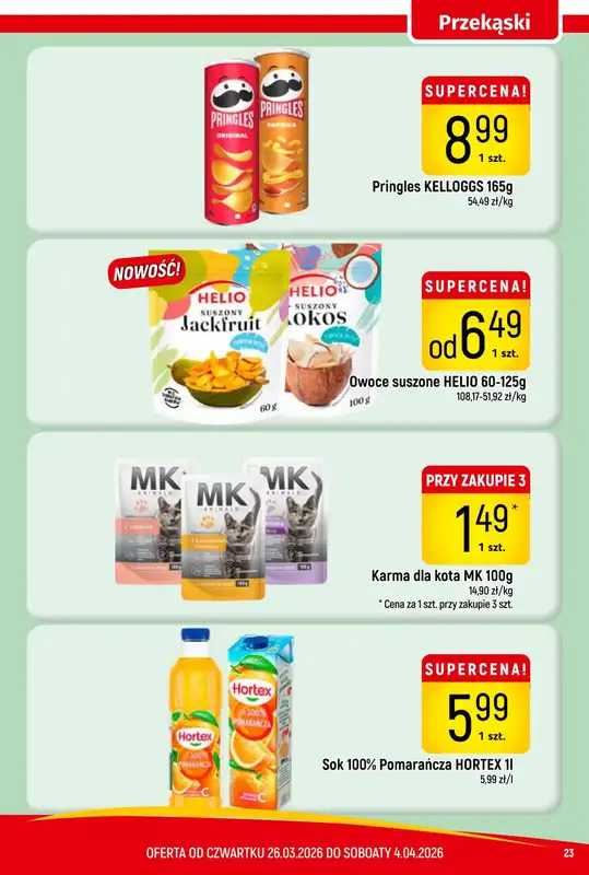 Delikatesy Piotruś Pan - gazetka promocyjna Gazetka od czwartku 26.03 do soboty 04.04 - strona 23