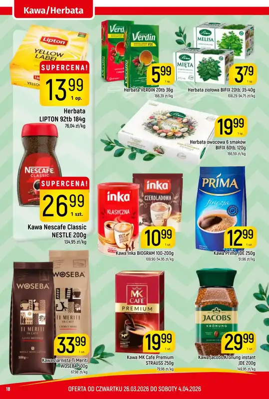 Delikatesy Piotruś Pan - gazetka promocyjna Gazetka od czwartku 26.03 do soboty 04.04 - strona 18