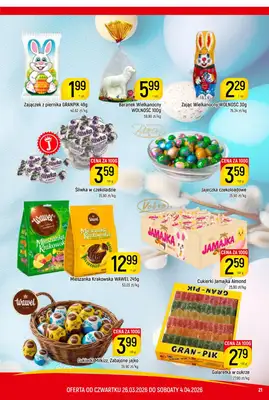 Delikatesy Piotruś Pan - gazetka promocyjna Gazetka od czwartku 26.03 do soboty 04.04 - strona 21