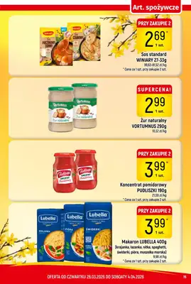 Delikatesy Piotruś Pan - gazetka promocyjna Gazetka od czwartku 26.03 do soboty 04.04 - strona 15