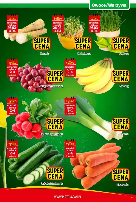 Delikatesy Piotruś Pan - gazetka promocyjna Gazetka od czwartku 26.03 do soboty 04.04 - strona 3