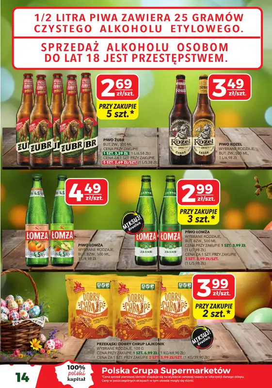 Top Market - gazetka promocyjna Gazetka od czwartku 26.03 do poniedziałku 06.04 - strona 14