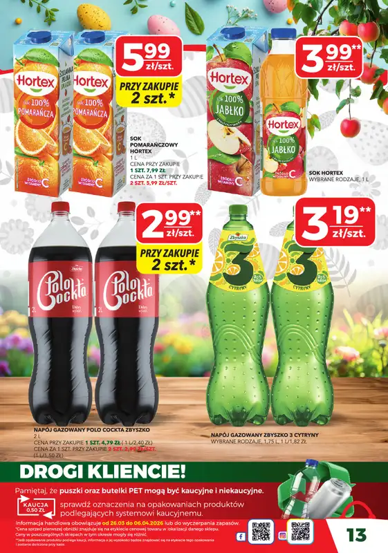 Top Market - gazetka promocyjna Gazetka od czwartku 26.03 do poniedziałku 06.04 - strona 13