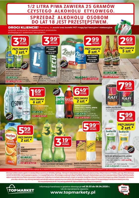 Top Market - gazetka promocyjna Gazetka od czwartku 26.03 do poniedziałku 06.04 - strona 4