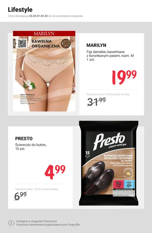 Rossmann - gazetka promocyjna MEGA promocje z nowej gazetki od czwartku 26.03 do środy 01.04 - strona 12