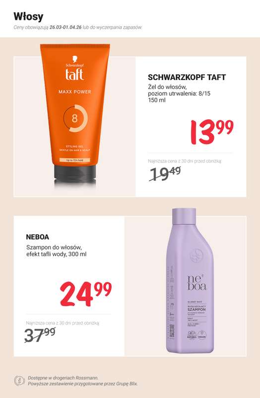 Rossmann - gazetka promocyjna MEGA promocje z nowej gazetki od czwartku 26.03 do środy 01.04 - strona 6