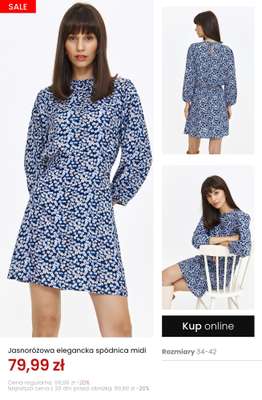 Jasnoróżowa elegancka spódnica midi