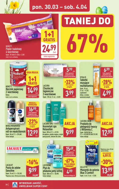 Aldi - gazetka promocyjna Pełny katalog! od poniedziałku 30.03 do soboty 04.04 - strona 28