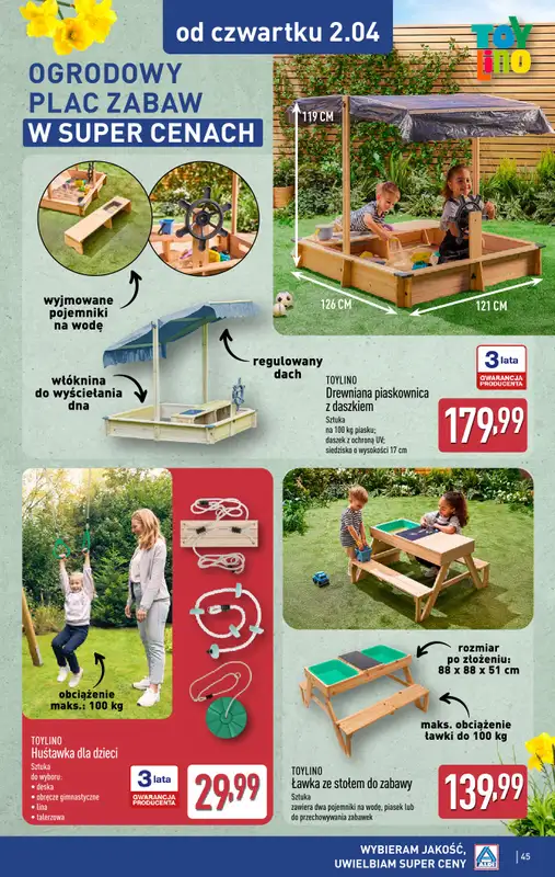 Aldi - gazetka promocyjna Pełny katalog! od poniedziałku 30.03 do soboty 04.04 - strona 45