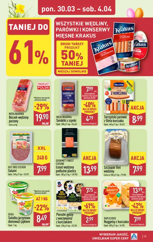 Aldi - gazetka promocyjna Pełny katalog! od poniedziałku 30.03 do soboty 04.04 - strona 13