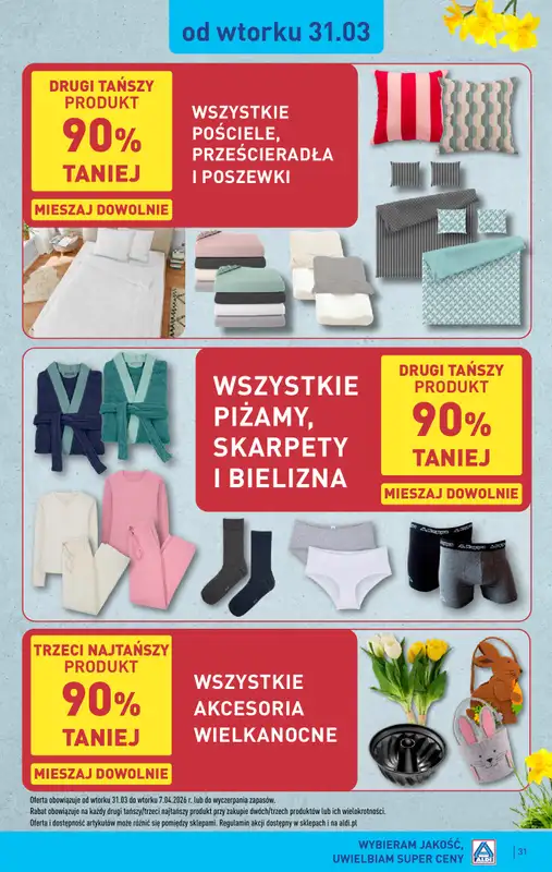 Aldi - gazetka promocyjna Pełny katalog! od poniedziałku 30.03 do soboty 04.04 - strona 31
