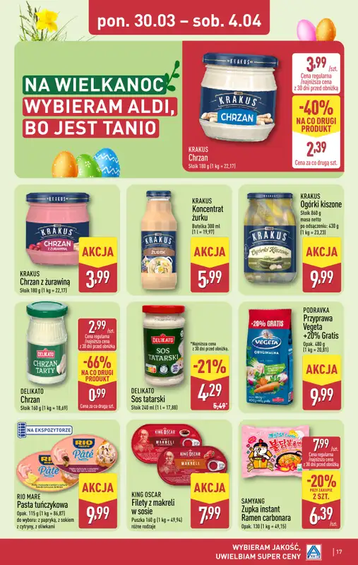 Aldi - gazetka promocyjna Pełny katalog! od poniedziałku 30.03 do soboty 04.04 - strona 17