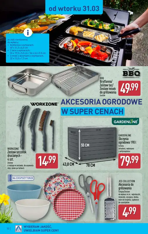 Aldi - gazetka promocyjna Pełny katalog! od poniedziałku 30.03 do soboty 04.04 - strona 32