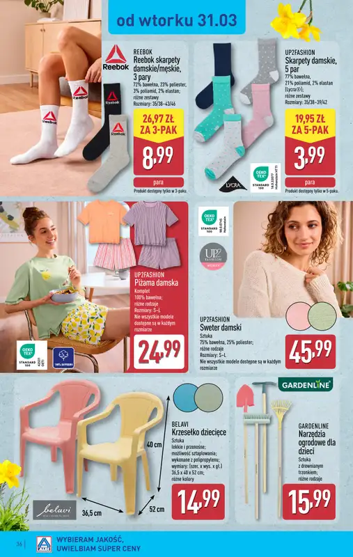 Aldi - gazetka promocyjna Pełny katalog! od poniedziałku 30.03 do soboty 04.04 - strona 36