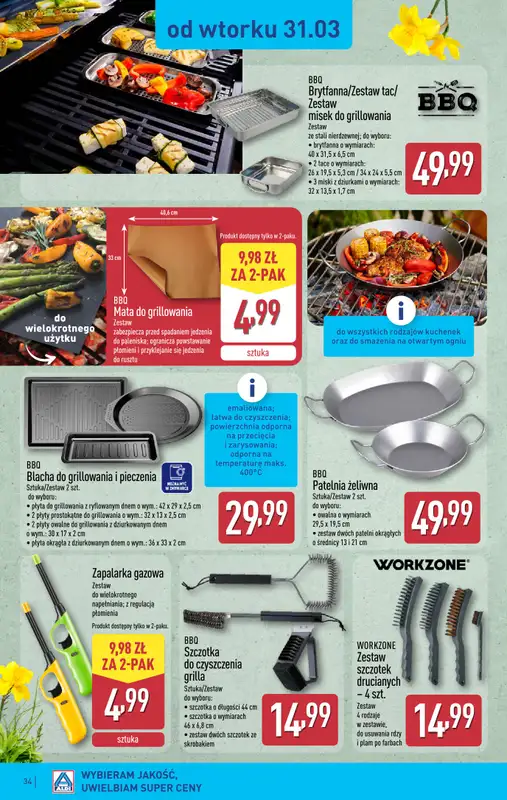 Aldi - gazetka promocyjna Pełny katalog! od poniedziałku 30.03 do soboty 04.04 - strona 34