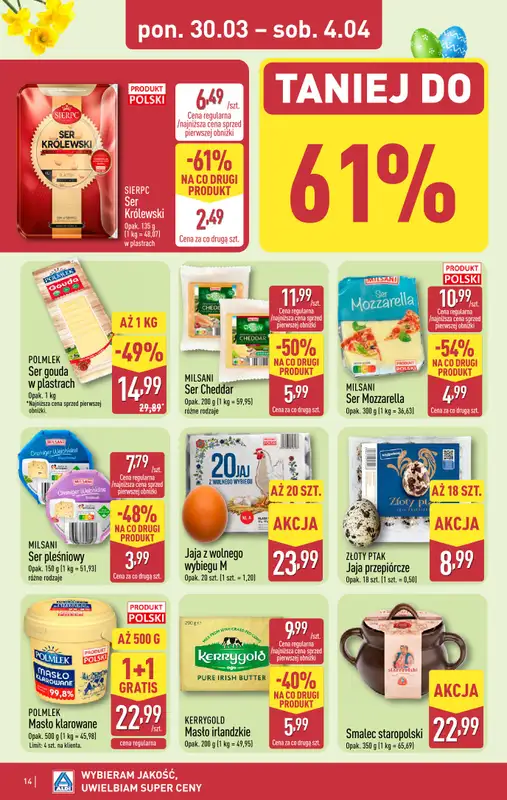 Aldi - gazetka promocyjna Pełny katalog! od poniedziałku 30.03 do soboty 04.04 - strona 14