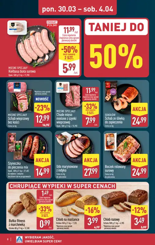 Aldi - gazetka promocyjna Pełny katalog! od poniedziałku 30.03 do soboty 04.04 - strona 8