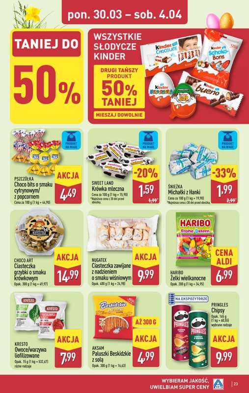 Aldi - gazetka promocyjna Pełny katalog! od poniedziałku 30.03 do soboty 04.04 - strona 23