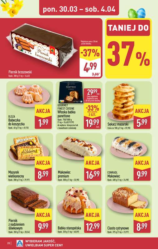 Aldi - gazetka promocyjna Pełny katalog! od poniedziałku 30.03 do soboty 04.04 - strona 20
