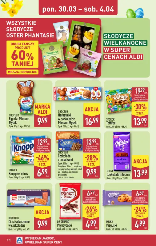 Aldi - gazetka promocyjna Pełny katalog! od poniedziałku 30.03 do soboty 04.04 - strona 22