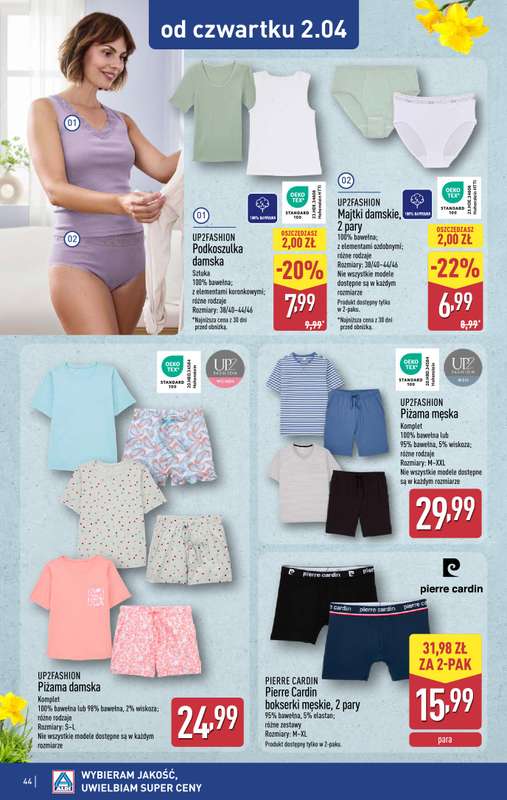 Aldi - gazetka promocyjna Pełny katalog! od poniedziałku 30.03 do soboty 04.04 - strona 44