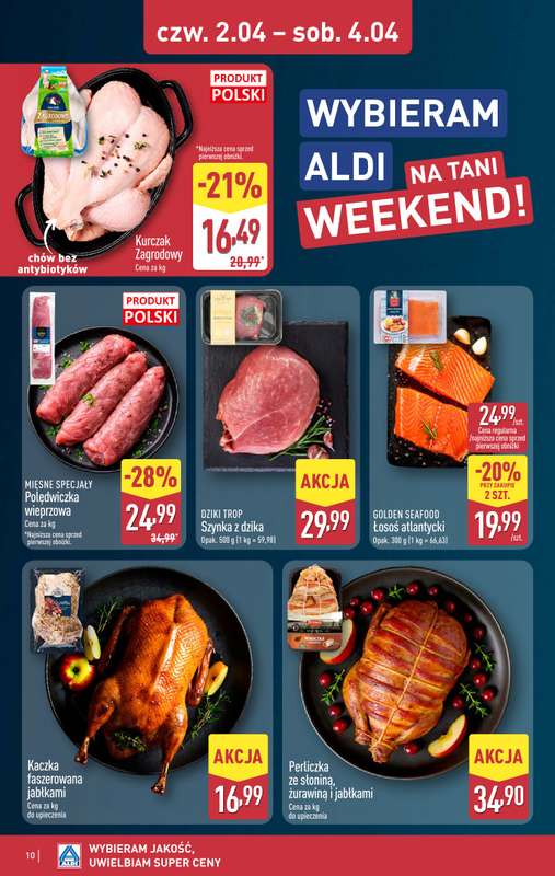 Aldi - gazetka promocyjna Wybieram Aldi na tani weekend! od czwartku 02.04 do soboty 04.04 - strona 10