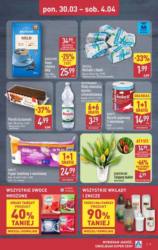 Aldi - gazetka promocyjna Wybieram Aldi na tani weekend! od czwartku 02.04 do soboty 04.04 - strona 5