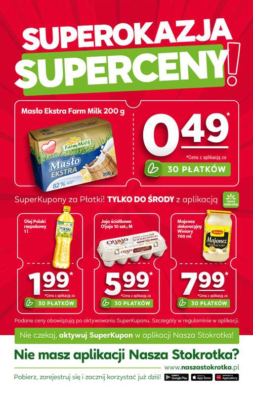 Stokrotka - gazetka promocyjna SuperKupony za Płatki! od czwartku 26.03 do środy 01.04