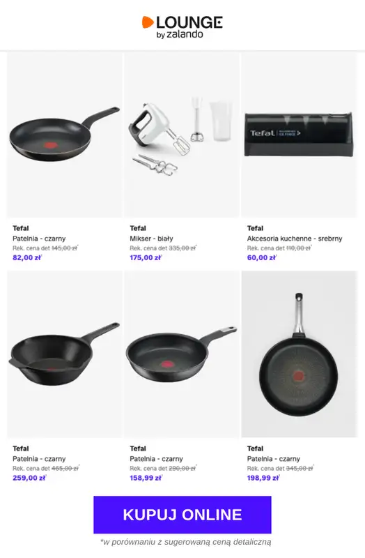 Lounge by Zalando - gazetka promocyjna Do -60% Tefal od czwartku 26.03 do poniedziałku 30.03 - strona 3