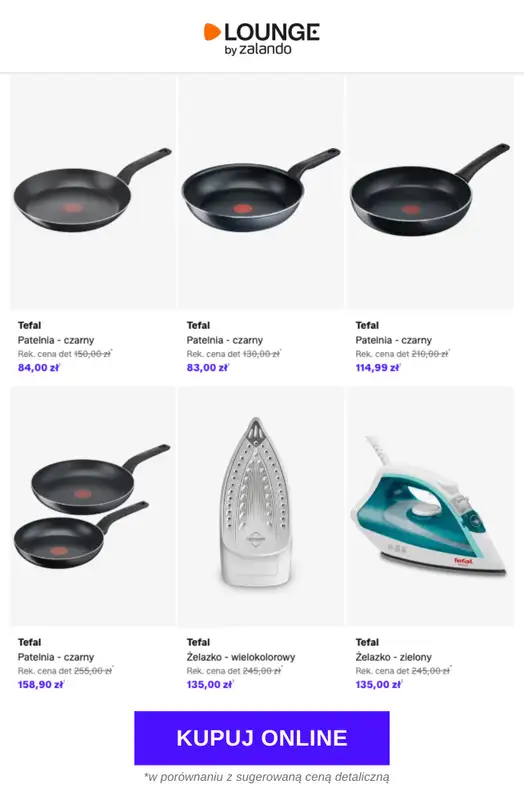 Lounge by Zalando - gazetka promocyjna Do -60% Tefal od czwartku 26.03 do poniedziałku 30.03 - strona 2