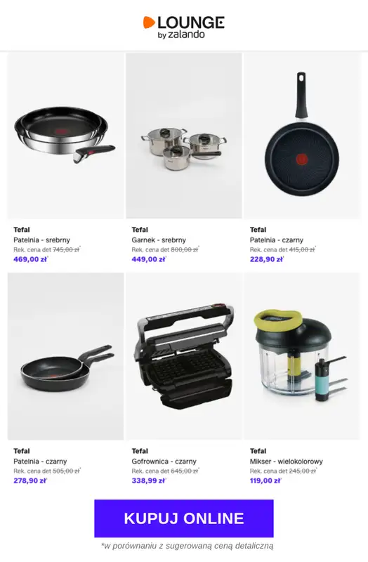 Lounge by Zalando - gazetka promocyjna Do -60% Tefal od czwartku 26.03 do poniedziałku 30.03 - strona 9