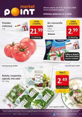 Market Point - gazetka promocyjna Gazetka weekendowa od czwartku 26.03 do niedzieli 29.03