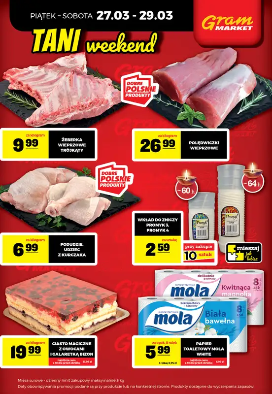 Gram Market - gazetka promocyjna Cały tydzień niskie ceny od piątku 27.03 do wtorku 31.03 - strona 2