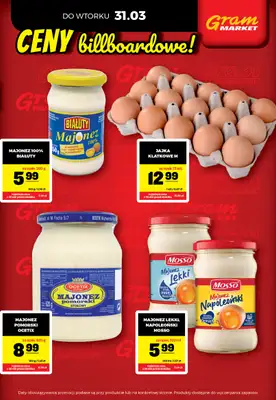 Gram Market - gazetka promocyjna Cały tydzień niskie ceny od piątku 27.03 do wtorku 31.03 - strona 3