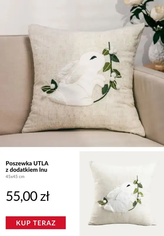 Homla - gazetka promocyjna Tekstylia wielkanocne od czwartku 26.03  - strona 6