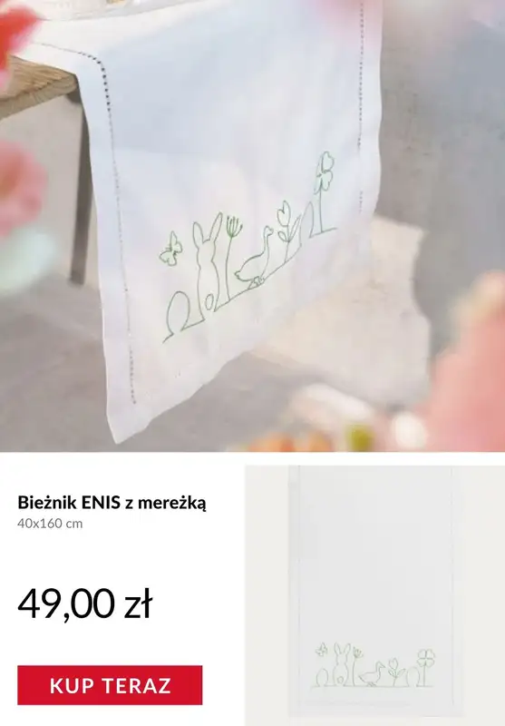 Homla - gazetka promocyjna Tekstylia wielkanocne od czwartku 26.03  - strona 5