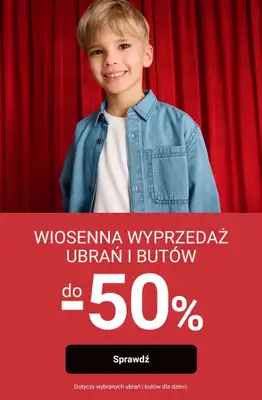 Smyk - gazetka promocyjna Wiosenna wyprzedaż do -50% od czwartku 26.03 